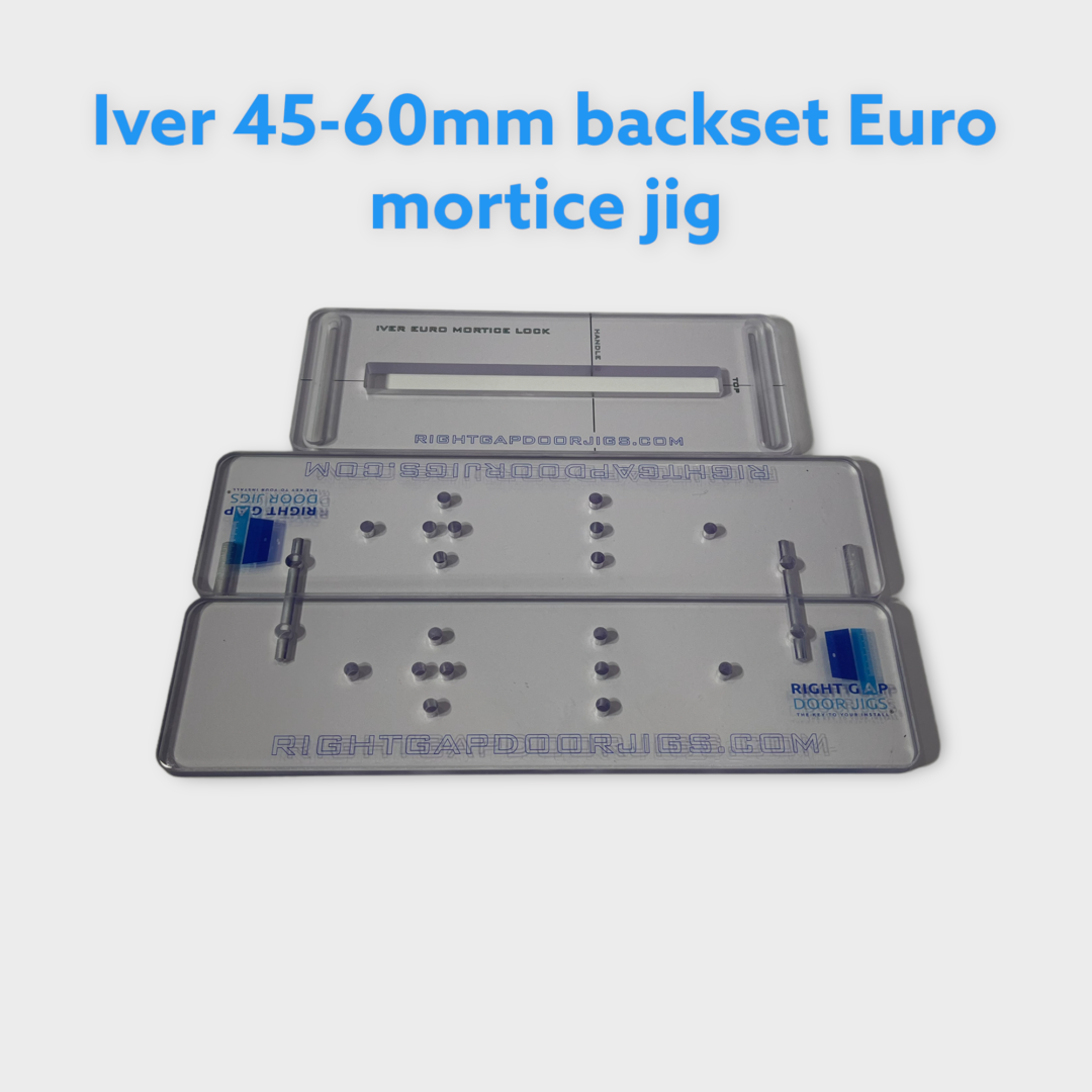 Iver Euro 45mm to 60mm backset mortice lock jig