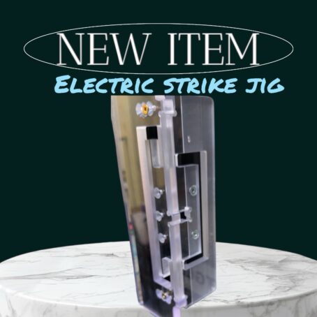 Electric strike cut out jig